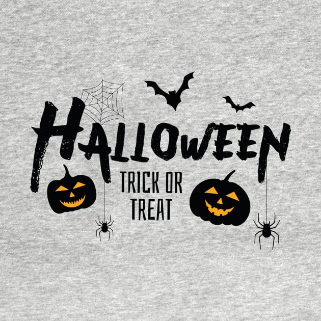 Halloween Trick or Treat With Bats and Scary Pumpkins by admeral